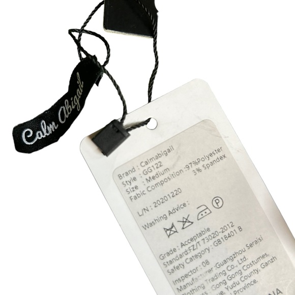 CALM ABIGAIL sage green above the knee dress stretchy women’s size medium NWT - Picture 8 of 8